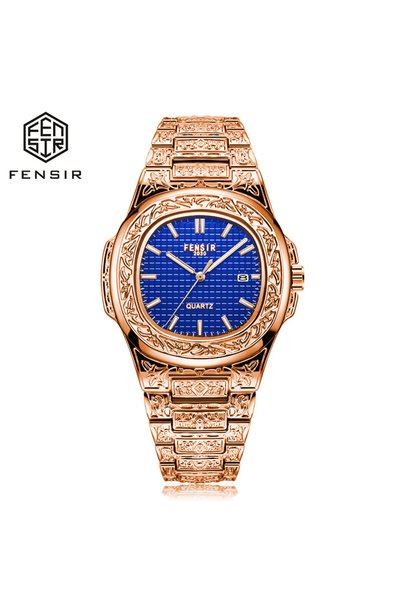 Bluejw Wholesale Cross-border Luxury Stainless Steel Engraved Men's for Quart...