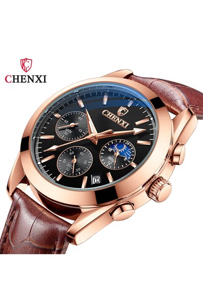 Bluejw ساعات CHENXI 905 للرجال متعددة الوظائف مع كرونوغراف فاخر، ساعة كوارتز ...