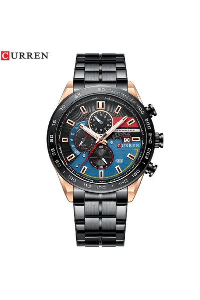 Bluejw CURREN 8410 Business Fashion Mens 3ATM Waterproof Watch Chronograph Lu...