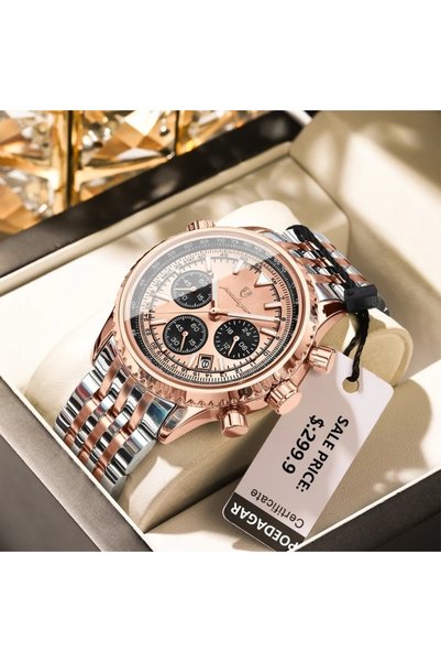 Bluejw POEDAGAR 960 Multi-functional Dial Date Calendar Night Vision Fashiona...