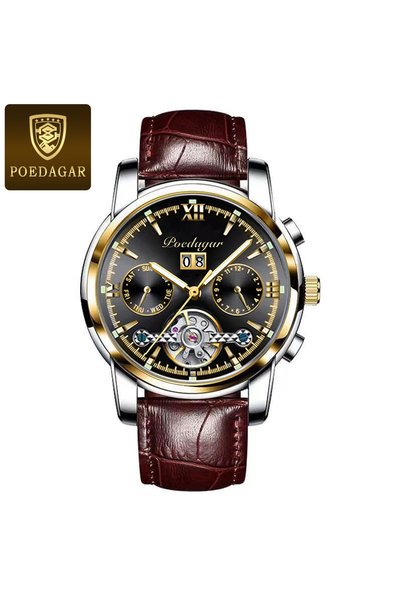 Bluejw POEDAGAR 8051 Fashion Custom Brand Mens Mechanical Watch Authentic Ste...