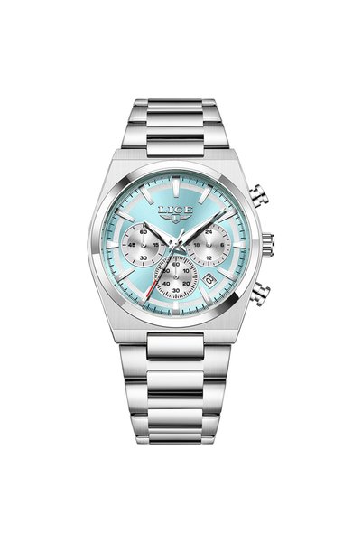 Bluejw LIGE 89200 Business Elite Men's Quartz Watch Multifunction Dial Steel ...