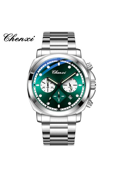 Bluejw CHENXI Stainless Steel Watch Men 948 Luxury Chronograph Men's Wristwat...