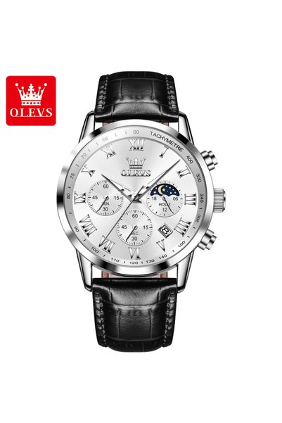 Bluejw OLEVS 5529 Male Hot Sale Watches Men Wrist New Black Belt Quartz Watch...