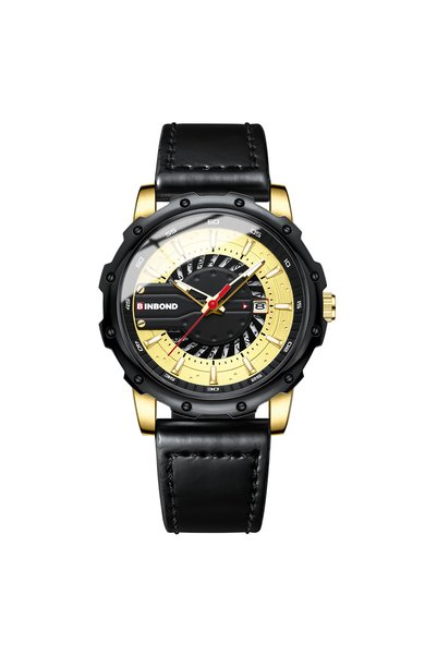 Bluejw BINBOND Watch Fashion Quartz Band Calendar Men's Watches Waterproof Me...