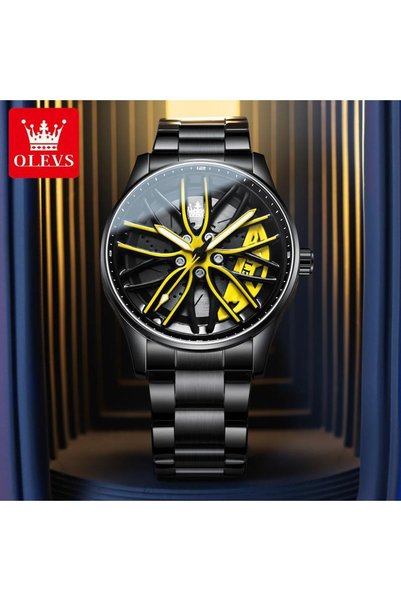 Bluejw Olevs 9937 Men's Wristwatches Fashion Stainless Steel Strap Luminous H...