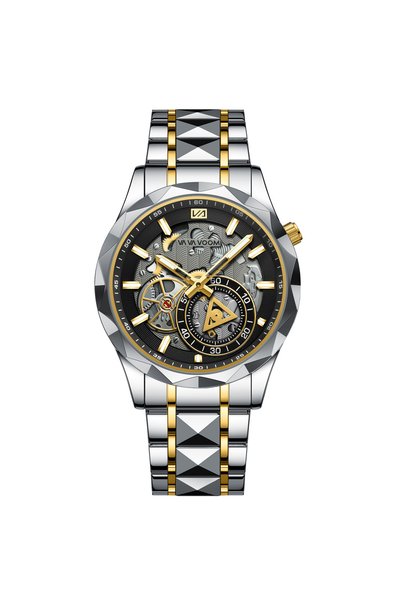 Bluejw VA VA VOOM 2374 Men's Watch Business Steel Belt Waterproof Night Light...