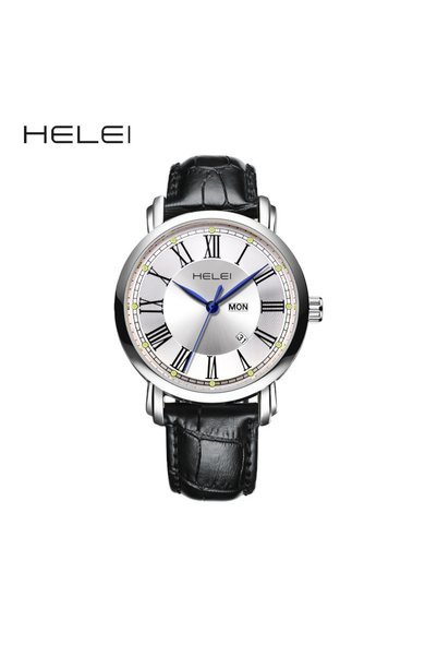 Bluejw New Fashion Men's Luxury Business Leather Sport Casual Quartz Watch Si...