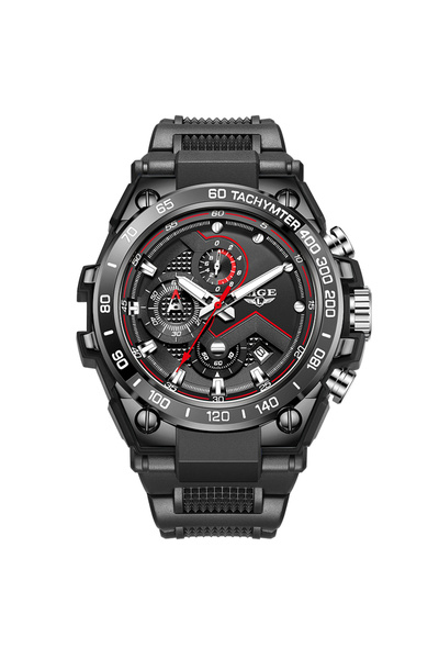 Bluejw LIGE 89205 Sporty Outdoor Men's Quartz Watch Multifunction Dial Waterp...
