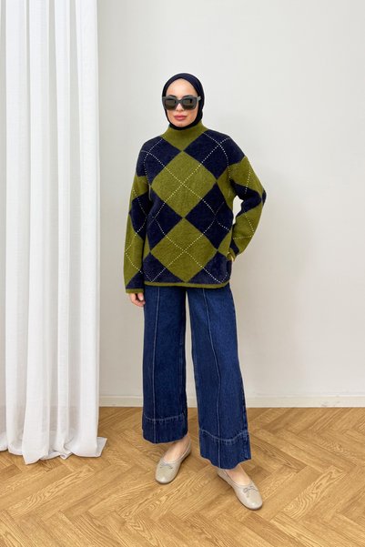 Melike Tatar Patterned Knitwear Sweater 94-5040