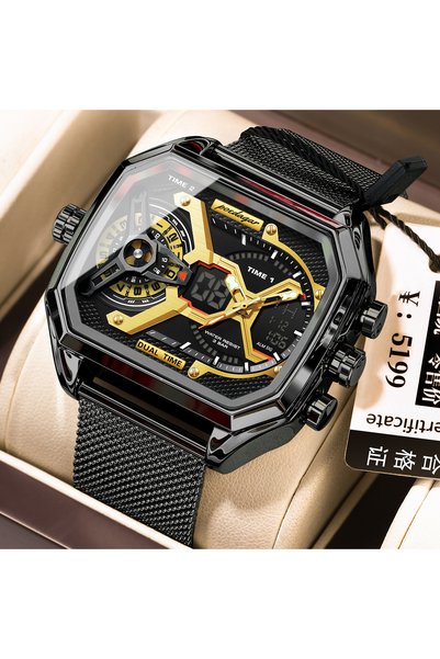Bluejw Fashionable and Popular Men's Trendy Watch Multifunctional with Calend...
