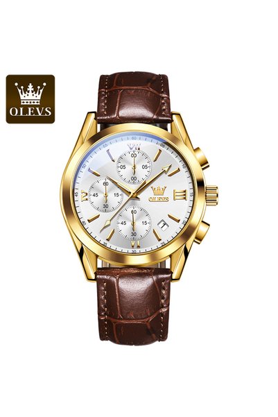 Bluejw ساعات يد رياضية OLEVS 2872oem مضيئة ومقاومة للماء للرجال، ساعات كوارتز...