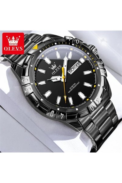 Bluejw Olevs 5560 Men's Quartz Watches New Waterproof Luminous Hands Luxury C...