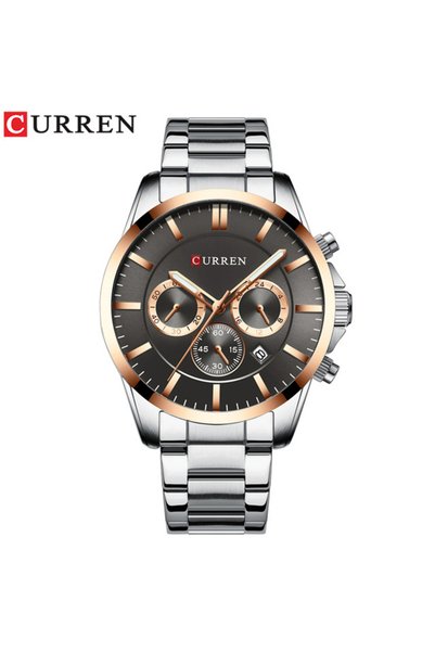 Bluejw ساعة رياضية رجالية من العلامة التجارية CURREN 8358، ساعة يد كوارتز أني...