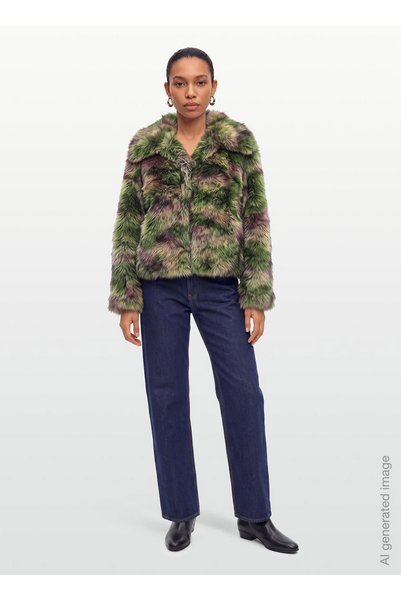 Desigual Yeşil Kadın Yumuşak Dokulu Mont 26WWEW02