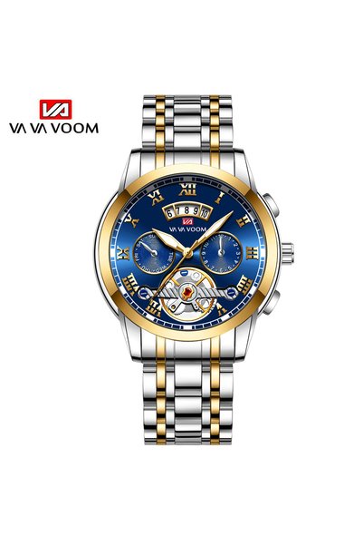 Bluejw Relogio Masculino VA VA VOOM Luxury Watch Men Stainless Steel Luminous...