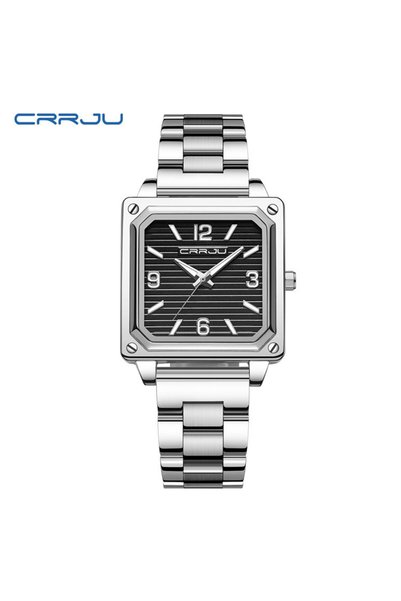 Bluejw ساعات رجالية CRRJU 5021 بحركة كوارتز يابانية، ساعة تناظرية مربعة للرجا...