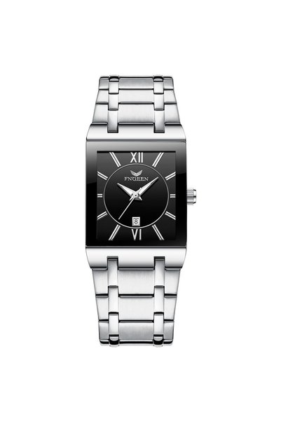 Bluejw FNEEN Business Men's Watch Waterproof Calendar Men's Square Wristwatch...