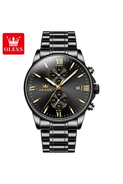 Bluejw OLEVS 2886 Top Brand Men's Watches Luxury Stainless Steel Date Luminou...
