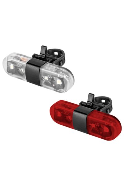 Rebel Σετ Φώτων Ποδηλάτου Επαναφορτιζόμενο με USB-C, Εμπρός 60 lm & Πίσω 15 l...