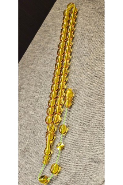 oraşlı Numbered Distressed German Fire Amber Prayer Beads – Al Said Master Sp...