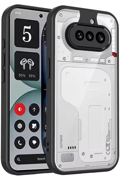 GENERAL غطاء حماية لهاتف Nothing Phone (4a)، غلاف شفاف مقاوم للصدمات من مادة TPU