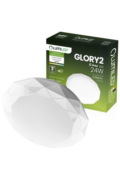Lumiled Plafonieră LED aplicată GLORY2 24W IP44 Rotundă 35cm