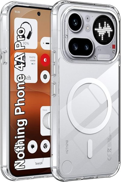 GENERAL غطاء مغناطيسي لهاتف Nothing Phone 4a Pro، متوافق مع Mag-safe، نحيف وم...
