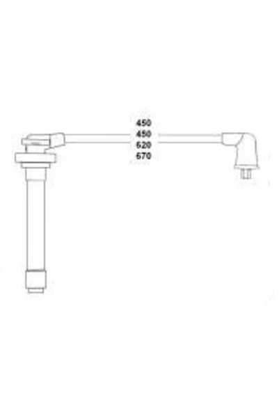 HELLUX Buji Kablosu Nissan Primera 1.6L GA16 P11 1996-2001 SUNNY 1.6L GA16 N14 1990-1994