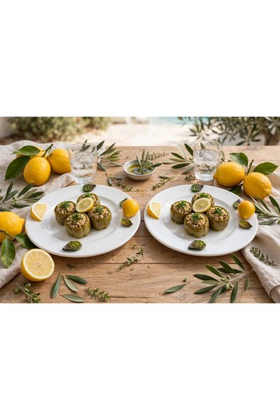 Kare Home 🍋 Stylish Lemon Porcelain 30 cm Serving Plate I Decorative Present...