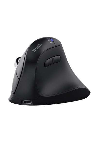 Trust Mouse wireless ergonomic Vyran, 4800 DPI, ABS, Negru