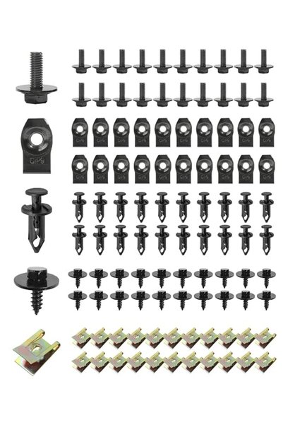 GENERAL Flaconi 100PCS Car Clips,Car Clips,Screw Clip Nuts Sets,Car Screws an...