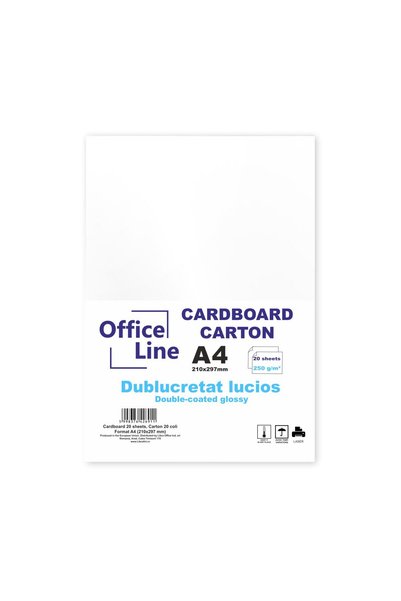 Officeline Carton A4 250gr dublucretat lucios top.20 coli