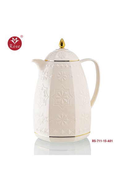 Rose Thermos Flask with Unique Geometric Patterns711 Rose