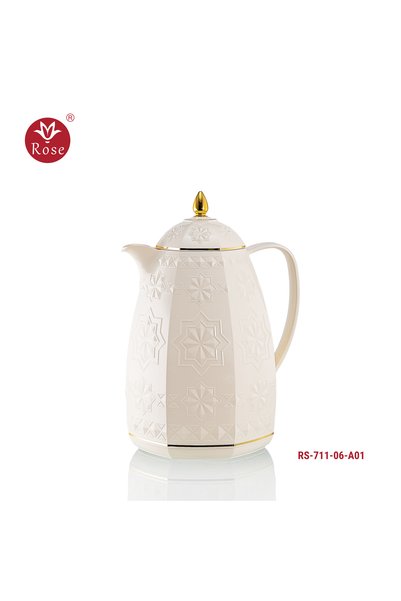 Rose 1 Liter Tea Thermos (Small Size) with Distinctive Geometric Patterns711 ...