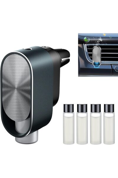 AZONEE Smart Car Air Freshener Diffuser, Rechargeable Ultrasonic Aroma Diffus...