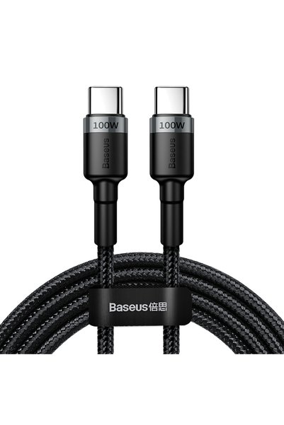 Other Baseus Cafule USB-C to USB-C Cable, 100W, 2m, Gray, CATKLF-ALG1