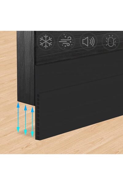 GENERAL Door Draft Stopper for Huge Gap，3" W x 39" L Adjustable Widened Under...