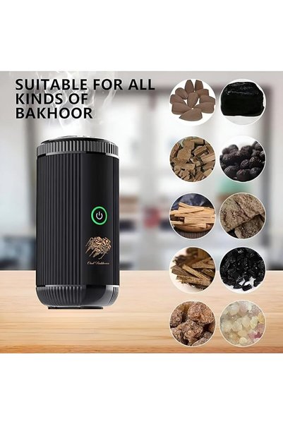 Bakhoor BoSidin Incense Burner | USB Rechargeable, Smart Portable Incense Holder, Electric Arabic Ou
