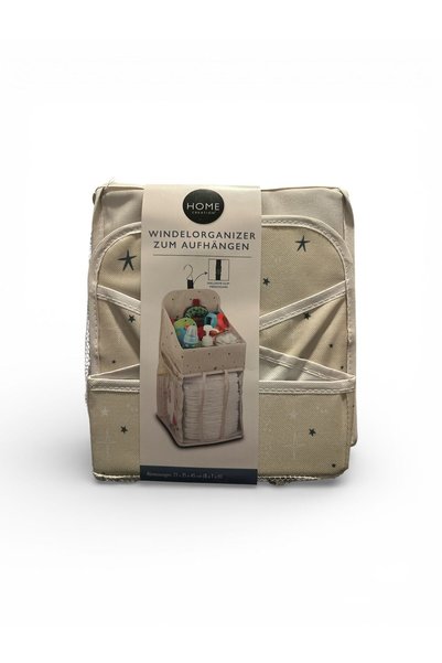 HOME CREATION Organizator Scutece Suspendabil – 45 cm – Crem cu Steluțe Bleum...