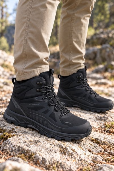 lumberjack Gufo HI Rahat Taban Su Geçirmez Outdoor Erkek Bot Siyah