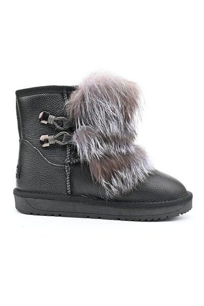 Tmall Γυναικείες μπότες, τύπου Ugg, από γνήσιο δέρμα, με επένδυση γούνας, CD1...
