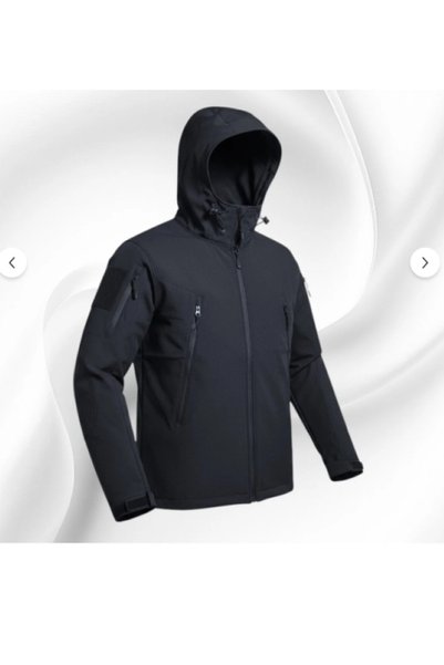 Port Μαύρο μπουφάν Softshell Unisex με φερμουάρ και τσέπες