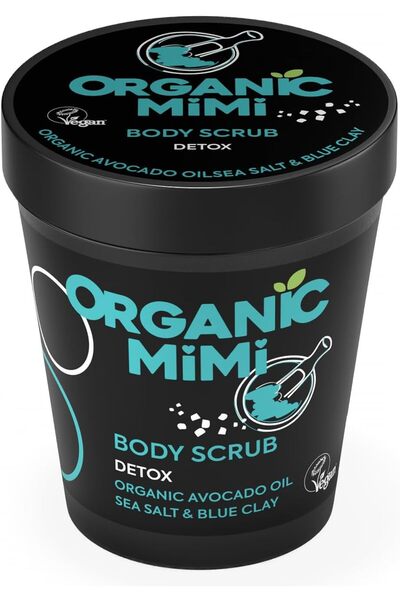 ORGANİC MİMİ Detox Sea Salt & Blue Clay Body Scrub 280g