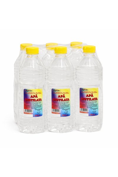 Generic Brand Apa Distilata 6 buc x 900ml - ideala pentru fier de calcat, umi...