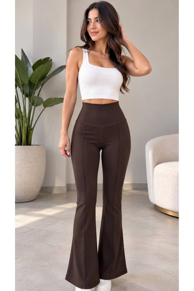 QUBERZ High-Waisted, Supportive, Wide-Leg, First-Quality Diver Pants