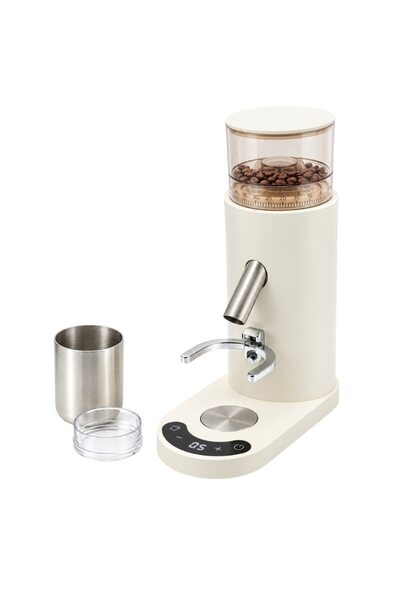 FONIX Portable Cordless Electric Coffee Grinder, 110W Power, 41mm Conical Bur...