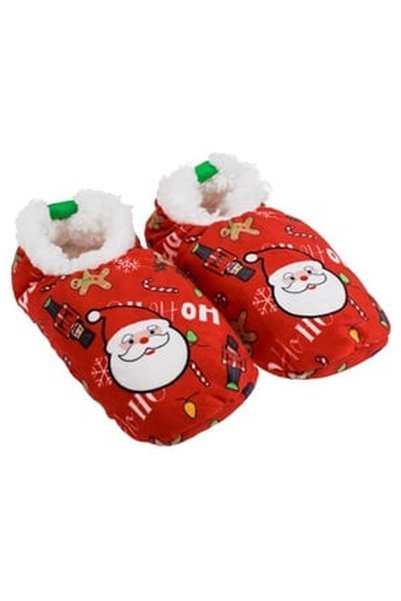 OEM Family Red House Boots with Christmas Figurines