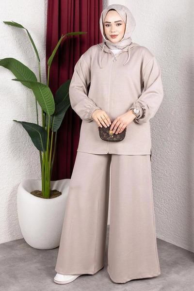 Generic Brand Hooded Detailed Modal Set Loose Fit