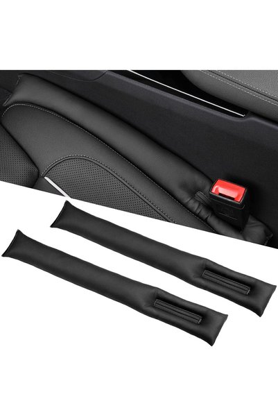 GENERAL 2PCS Leather Car Seat Gap Filler, Car Seat Gap Stopper Anti-Drop Spac...